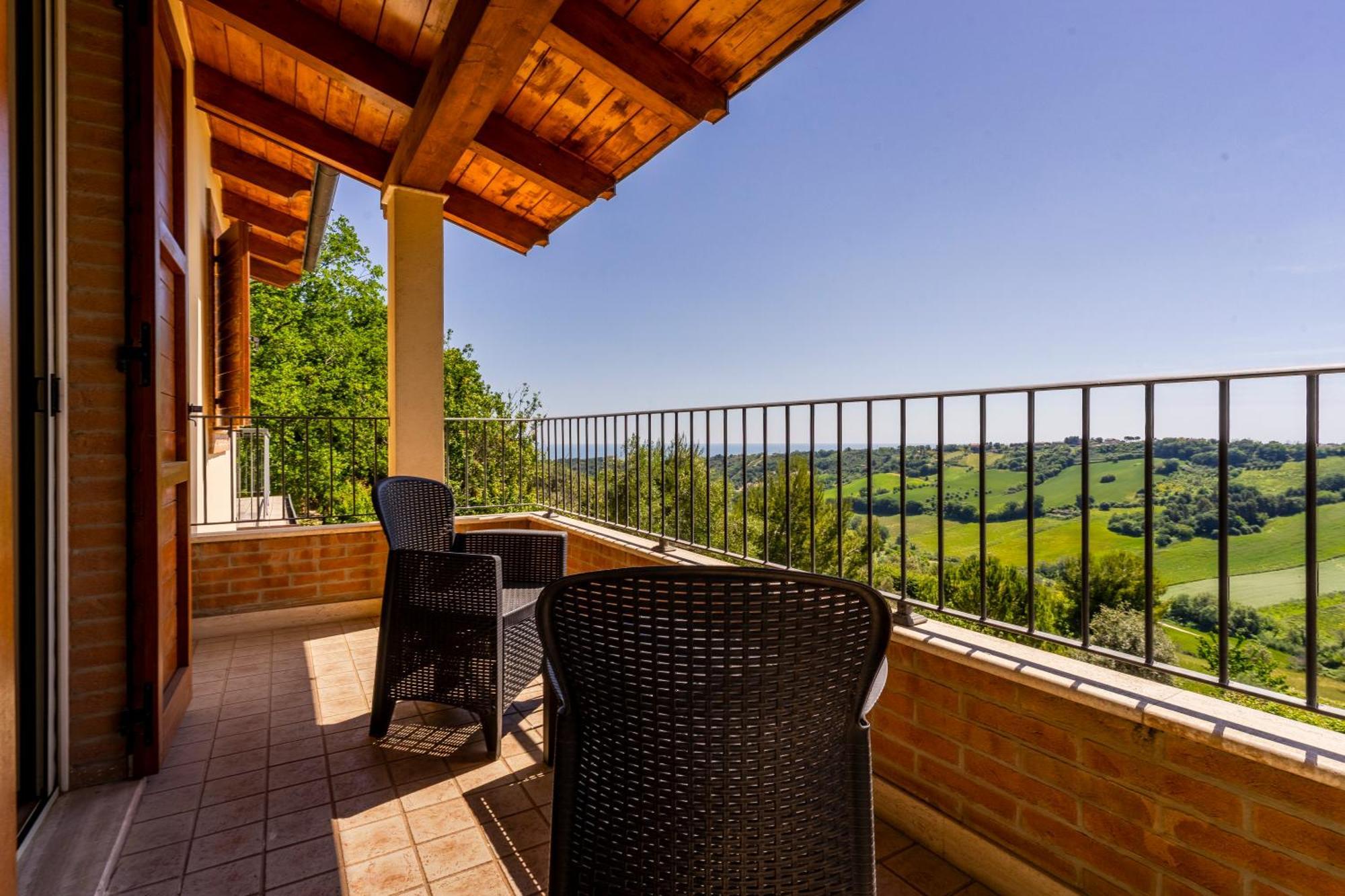 Casa Jo - Country Home With Sea View And 3 Private Ensuite Rooms Lapedona Exterior foto
